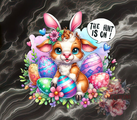 Funny Easter, Egg Hunt, Cow Graphic, PNG Download, Sublimation Design, Easter Decorations, Farm Animal, Spring Crafts Sublimation Li Zamperini 