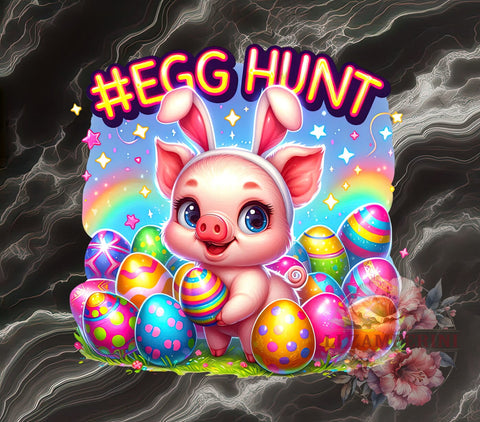 Funny Easter, Pig Graphic, Egg Hunt, PNG Download, Sublimation Design, Easter Decorations, Farm Animal, Spring Crafts Sublimation Li Zamperini 