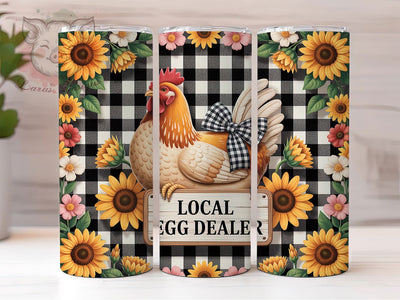 Funny Egg Dealer 20oz Tumbler, Egg Dealer, Farm Humor, Rustic Print, 20oz Sublimation, PNG Design, Gift Idea Sublimation Lara' s Designs 