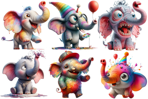 Funny Elephant Sublimation Clipart Sublimation designartist 