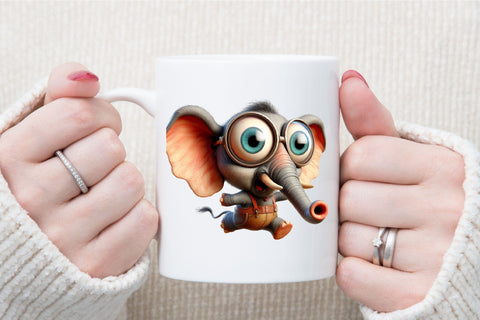 Funny Elephant Sublimation Clipart Sublimation designartist 