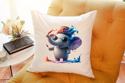 Funny Elephant Sublimation Clipart Sublimation designartist 