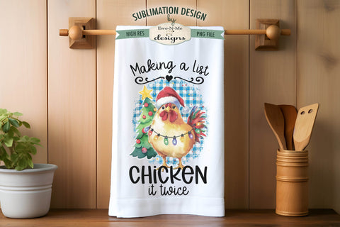 Funny Farm Animal Christmas Sublimation Kitchen Towel Design Sublimation Ewe-N-Me Designs 