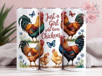 Funny Farm Chicken Tumbler, Cute Quote, Farm Theme, Humorous Design, Rustic Style, 20Oz Tumbler, Sublimation Wrap Sublimation Li Zamperini 