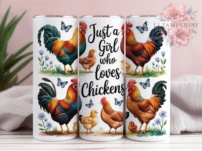 Funny Farm Chicken Tumbler, Cute Quote, Farm Theme, Humorous Design, Rustic Style, 20Oz Tumbler, Sublimation Wrap Sublimation Li Zamperini 