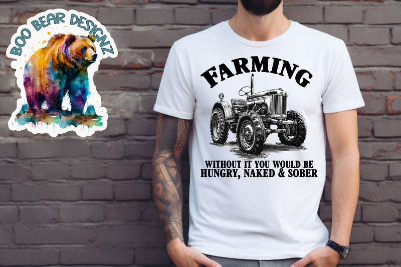 Funny Farmer Sublimation design Sublimation Boo Bear Designz 