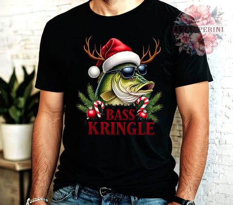 Funny Fish, Christmas Fisherman, Sarcastic Design, PNG Download, Digital Sublimation, Holiday Humor, Bass Fishing Art, Xmas Fishing Graphic Sublimation Li Zamperini 