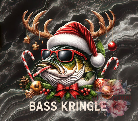 Funny Fish, Christmas Fisherman, Sarcastic Design, PNG Download, Digital Sublimation, Holiday Humor, Bass Fishing Art, Xmas Fishing Graphic Sublimation Li Zamperini 