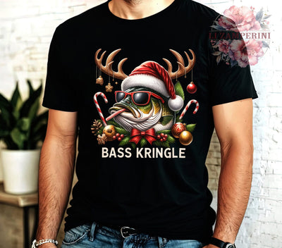 Funny Fish, Christmas Fisherman, Sarcastic Design, PNG Download, Digital Sublimation, Holiday Humor, Bass Fishing Art, Xmas Fishing Graphic Sublimation Li Zamperini 