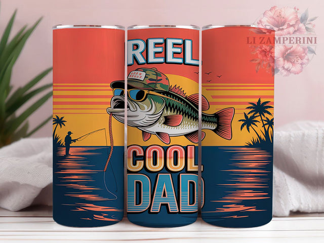 Funny Fish Dad Tumbler Wrap Gift, Funny Fish Pun, Father's Day Gift, Angler Dad Quote, Sublimation Template, 20oz Tumbler Wrap, Fishing Humor Gift Sublimation Li Zamperini 