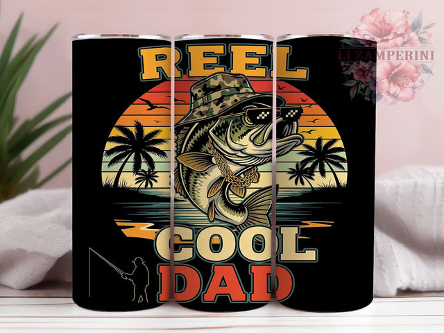 Funny Fish Dad Tumbler Wrap Gift, Funny Fish Pun, Father's Day Gift, Angler Dad Quote, Sublimation Template, 20oz Tumbler Wrap, Fishing Humor Gift Sublimation Li Zamperini 