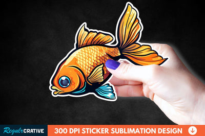 Funny Fish Sticker Clipart Sublimation Regulrcrative 