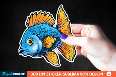 Funny Fish Sticker Clipart Sublimation Regulrcrative 