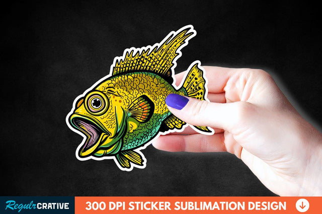 Funny Fish Sticker Clipart Sublimation Regulrcrative 