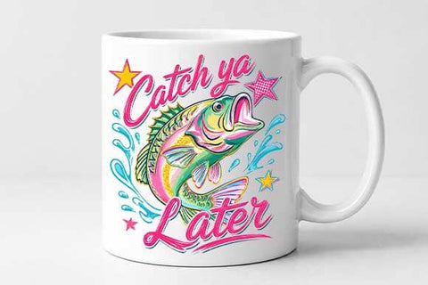 Funny Fishing PNG Catch Ya Later Bass Fishing Sublimation Design SVG BillahCrafts 
