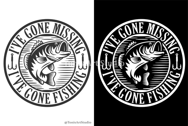 Funny Fishing Svg - If I've gone missing I've gone Fishing - Gone Fishing Svg - Png Dxf Eps Pdf - Fishing Shirt - Fathers Day Svg SVG TonisArtStudio 