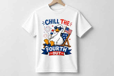 Funny Fourth of July PNG Patriotic Duck Sublimation Design SVG BillahCrafts 
