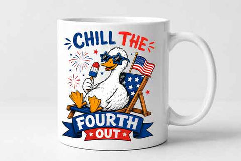 Funny Fourth of July PNG Patriotic Duck Sublimation Design SVG BillahCrafts 