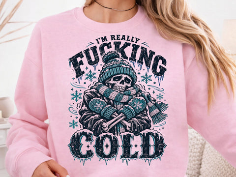 Funny Freezing Skeleton Winter Quote PNG SVG DesignDestine 