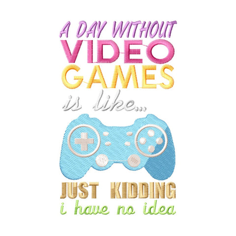 Funny Gamer Embroidery Designs Bundle - 6 Machine Files, PES, JEF, Gaming Quotes, Video Game Designs, Gamer Humor, Machine Embroidery Bundle Embroidery/Applique DESIGNS HappyDesignStudio 