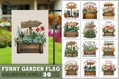 Funny Garden Flag Sublimation Bundle Sublimation Shetara Begum 