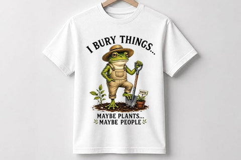 Funny Gardening PNG Frog Gardener Quote Digital Download SVG BillahCrafts 