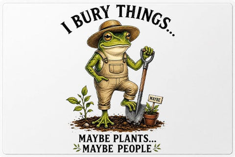 Funny Gardening PNG Frog Gardener Quote Digital Download SVG BillahCrafts 