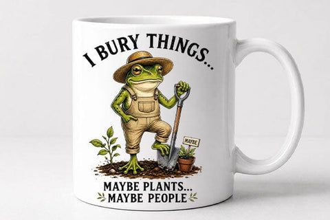 Funny Gardening PNG Frog Gardener Quote Digital Download SVG BillahCrafts 