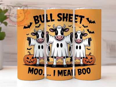 Funny Ghost Cow Halloween Tumbler, Cute Halloween Cow Wrap, Spooky Cow Sublimation, Ghost And Cow Tumbler Design, Funny Halloween Drinkware, Pumpkin Cow Tumbler Wrap, Haunted Farmhouse Tumbler Sublimation Lara' s Designs 
