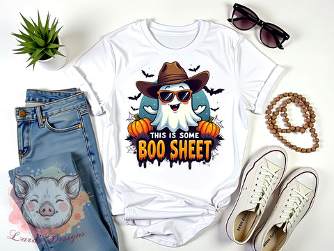 Funny Ghost PNG, Halloween Decor, Boo Sheet, Sublimation Design, Digital Download, Halloween Humor, Spooky Art, Trick or Treat Sublimation Lara' s Designs 