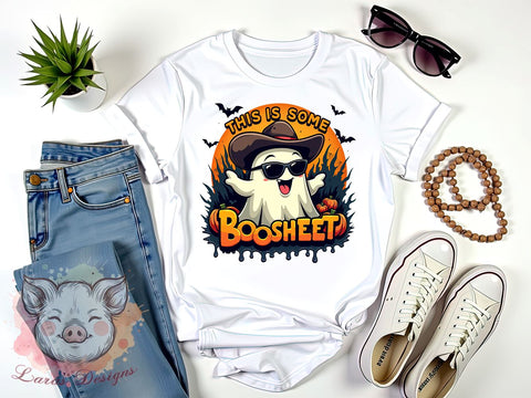 Funny Ghost PNG, Halloween Decor, Boo Sheet, Sublimation Design, Digital Download, Halloween Humor, Spooky Art, Trick or Treat Sublimation Lara' s Designs 