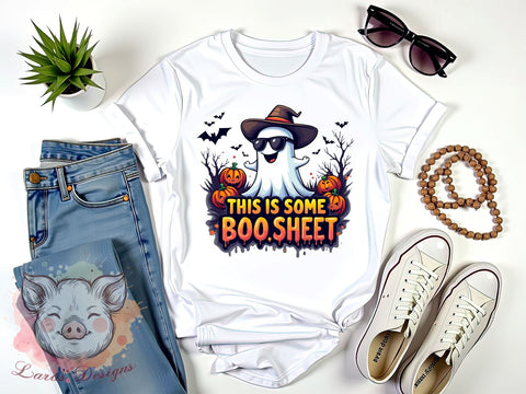 Funny Ghost PNG, Halloween Decor, Boo Sheet, Sublimation Design, Digital Download, Halloween Humor, Spooky Art, Trick or Treat Sublimation Lara' s Designs 