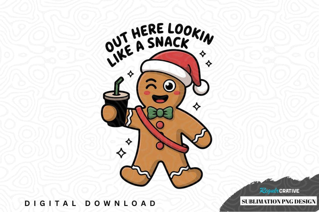 Funny gingerbread man sublimation png design Sublimation Regulrcrative 
