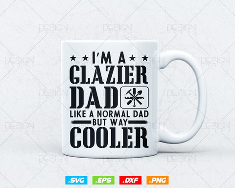 Funny Glazier Dad Like A Normal Dad Svg Png, Fathers Day Svg, Window Fitter, Glazer, Glass Worker, Svg Files for Cricut, Instant Download SVG DesignDestine 