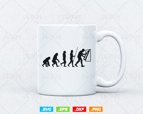 Funny Glazier Evolution Svg Png, Glazer, Glass Worker, Glass Fitter, Glass Setter, Window Fabricator, Fathers Day Svg, Svg Files for cricut SVG DesignDestine 