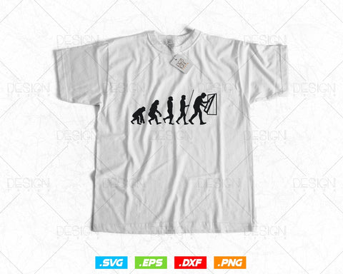 Funny Glazier Evolution Svg Png, Glazer, Glass Worker, Glass Fitter, Glass Setter, Window Fabricator, Fathers Day Svg, Svg Files for cricut SVG DesignDestine 