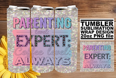 Funny Glitter Mom Tumbler Wrap Sublimation afrosvg 