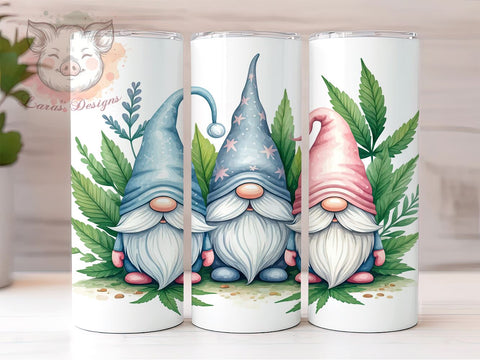 Funny Gnome Cannabis Stoner Tumbler Wrap, Gnome Cannabis Tumbler, 20oz Tumbler Wrap, Sublimation Drinkware, Stoner Gift, Funny Gnome Mug, Weed Lover Gift, Custom Gnome Design Sublimation Lara' s Designs 