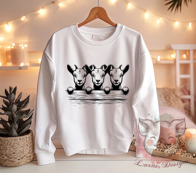 Funny Goat, Goat PNG, Goat Sublimation, Animal Clipart, Farm Animal Art, Digital Download, Humor Gift, Cute Goat Design Sublimation Lara' s Designs 