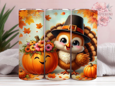 Funny Gobble Turkey Thanksgiving Tumbler, Thanksgiving Humor Wrap, Silly Turkey Sublimation PNG, Autumn Holiday Design, 20oz Tumbler Sublimation, Rustic Farmhouse Style, Gobble Till You Wobble Sublimation Li Zamperini 