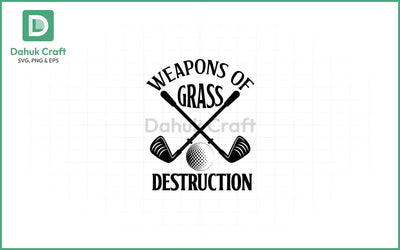 Funny Golf SVG – Grass Destruction SVG PNG & EPS V16 SVG dahukdesign 