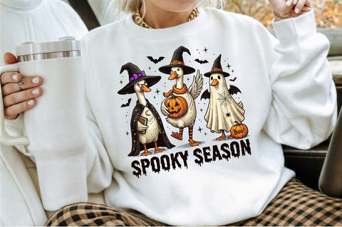 Funny Goose Halloween-Goose Halloween Sublimation designartist 