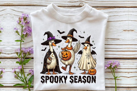 Funny Goose Halloween-Goose Halloween Sublimation designartist 