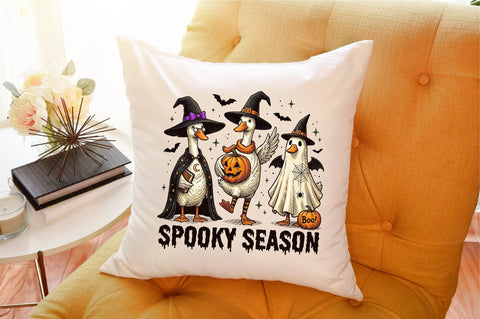 Funny Goose Halloween-Goose Halloween Sublimation designartist 