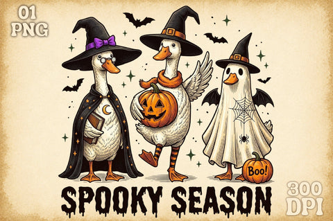 Funny Goose Halloween-Goose Halloween Sublimation designartist 