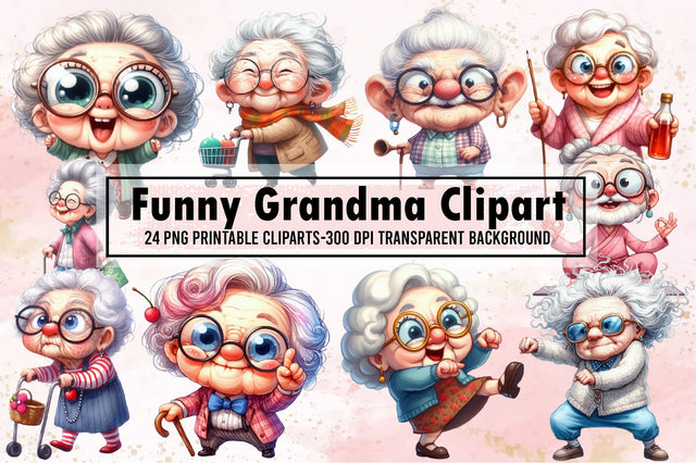 Funny Grandma Sublimation Clipart PNG Sublimation designartist 