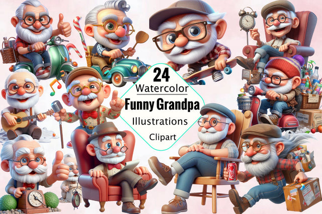 Funny Grandpa Sublimation Bundle Sublimation SVGArt 