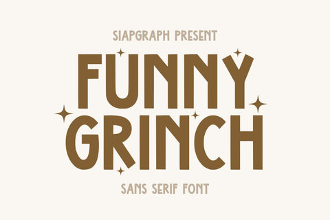 Funny Grinch - Fun Sans Serif Font Font Masyafi Studio 