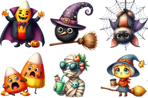 Funny Halloween Clipart Sublimation SVGista 