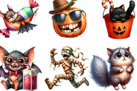 Funny Halloween Clipart Sublimation SVGista 